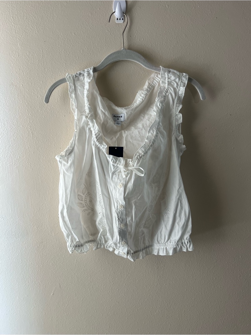 Parke White Lace Tank & Shorts Set